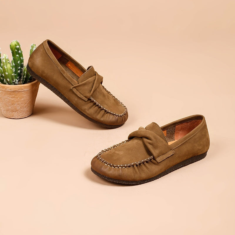 Retro Suede Loafers