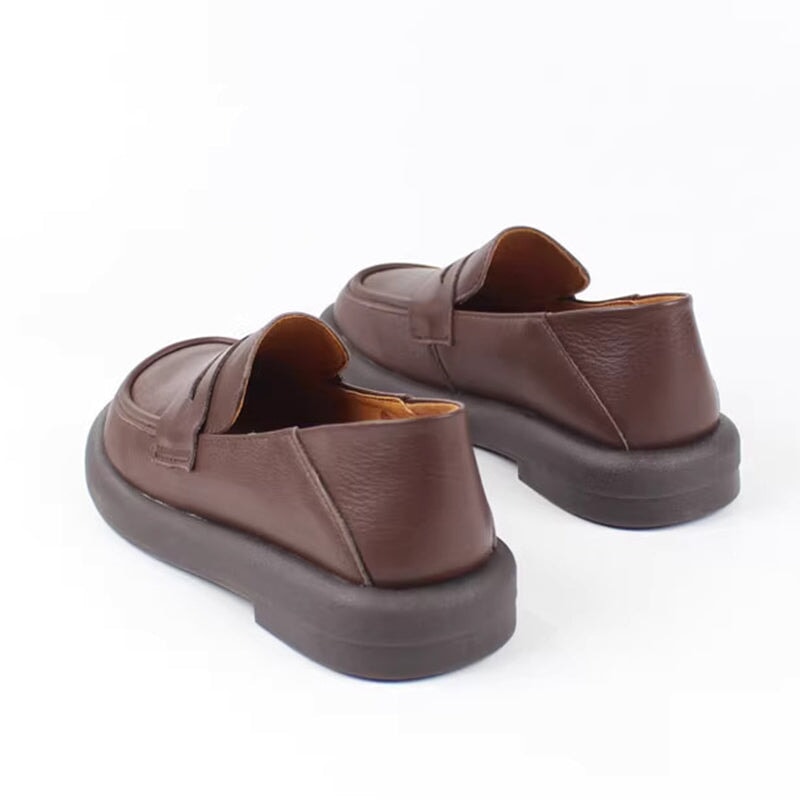 Comfy Genuine Flats Loafers Slip On Walking Flats