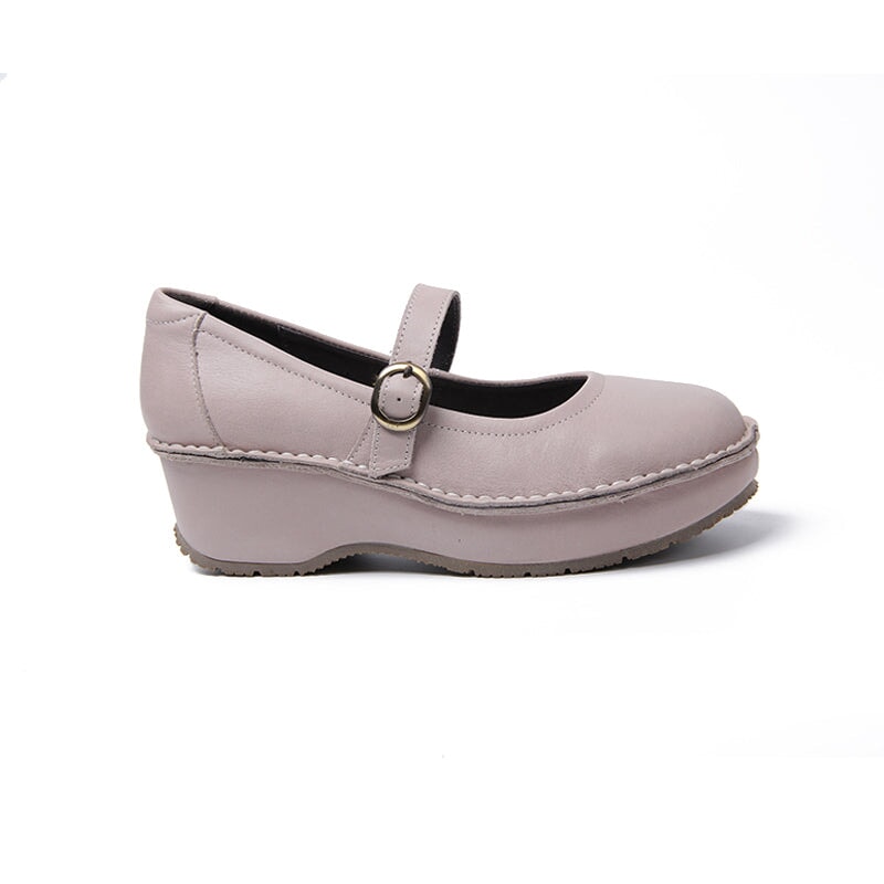 Zapatos Mary Jane retro suaves con plataforma completa