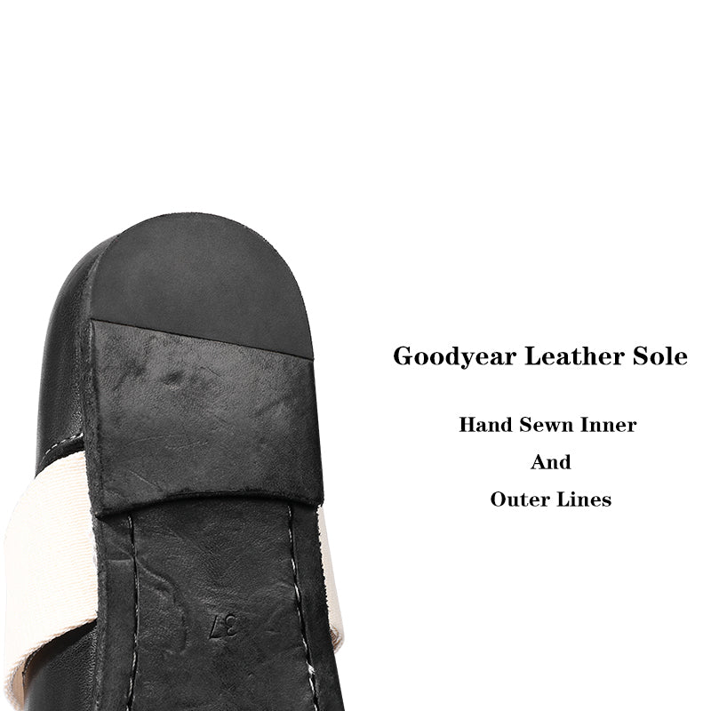 Goodyear Horse Shoes Flat Round Toe Mary Jane Sole