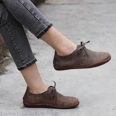 Lace-Up Casual Shoes Flat Ankle Shoes