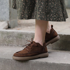 Lace Up Oxfords Soft Derby Flats