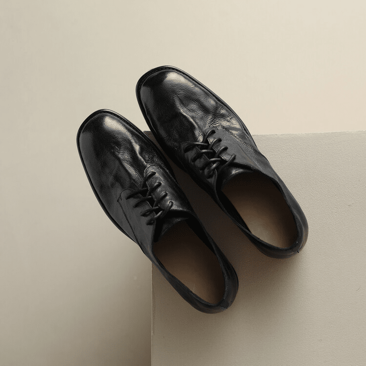 Round Toe Soft Lace Up Oxford Shoes