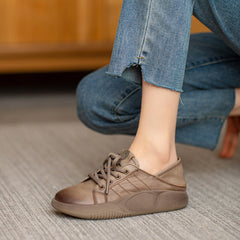 Round Toe Lace Up Platform Oxfords