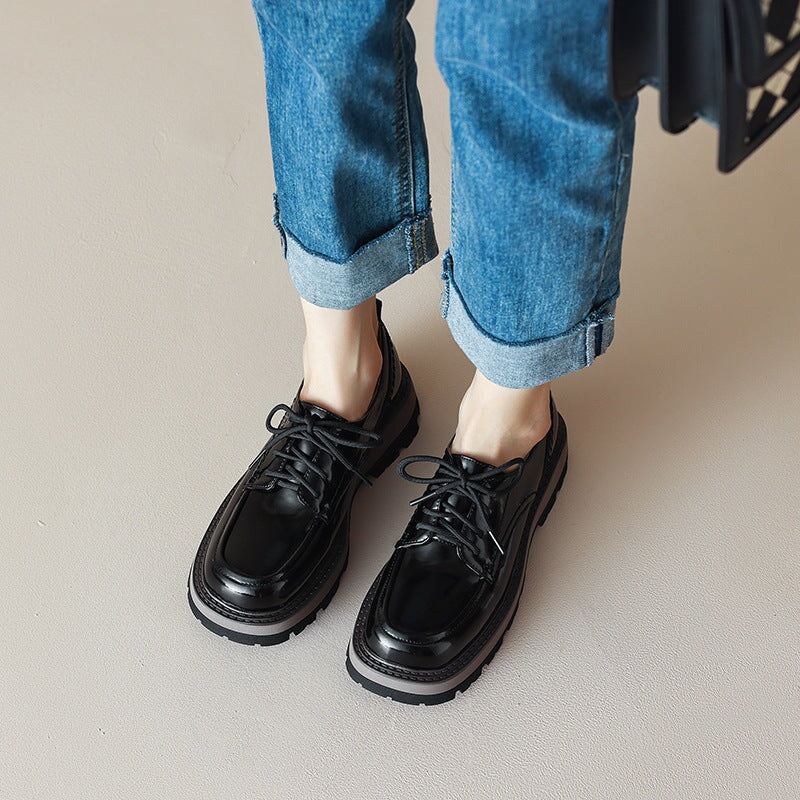 Handmade Oxfords Shoes 45mm Flatform