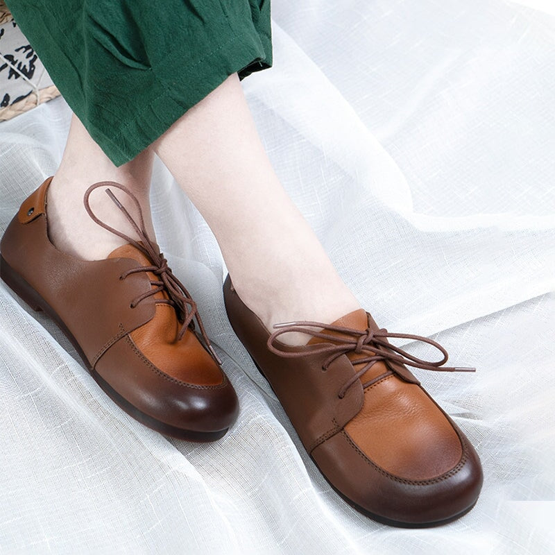 Soft Flat Lace Up Oxfords