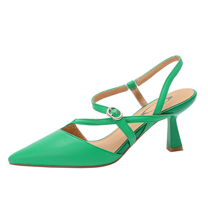 Echte Slingback-Stilettos