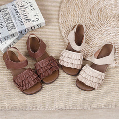 Handmade Sandals Open-toe Flat Shoes