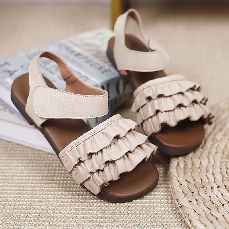 Handmade Sandals Open-toe Flat Shoes