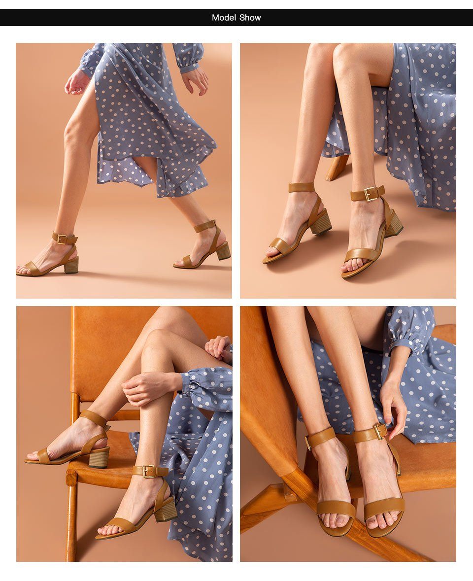 High Heel Sandals Gladiator Genuine Cow Ankle Buckle Strap Retro Summer Ladies Pump Shoes