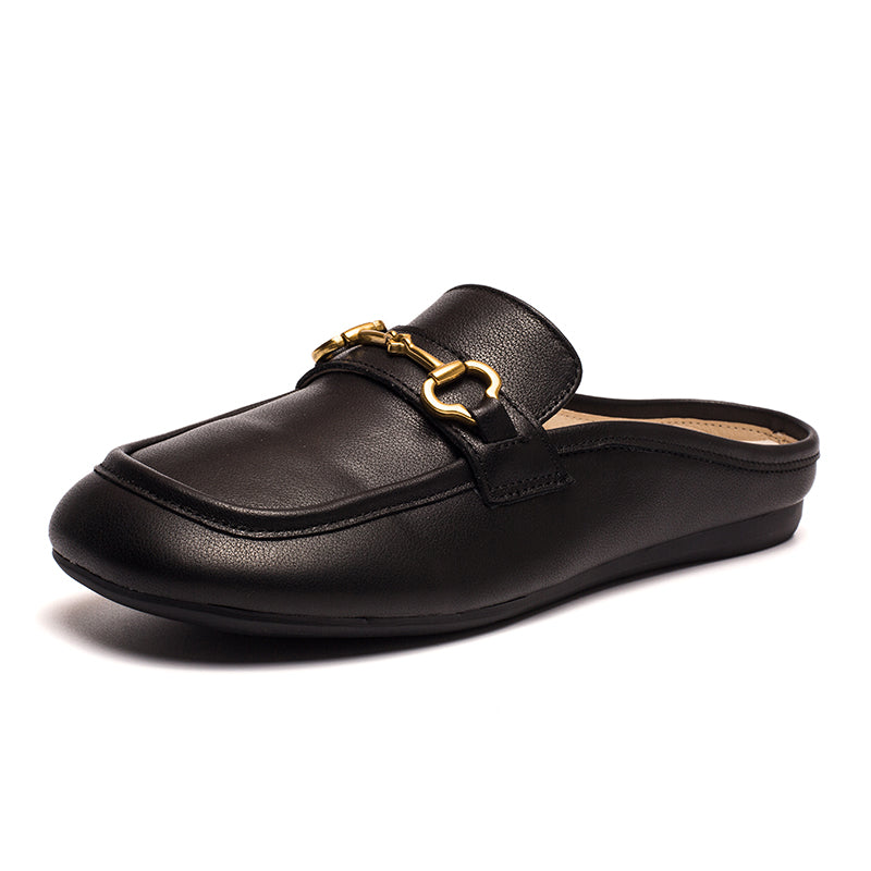 Retro Horsebit-Detailed Loafer Mules Backless Loafers