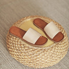 Slip-on Style Slippers Flat