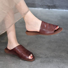 Women's Genuine Slippers Open Toe