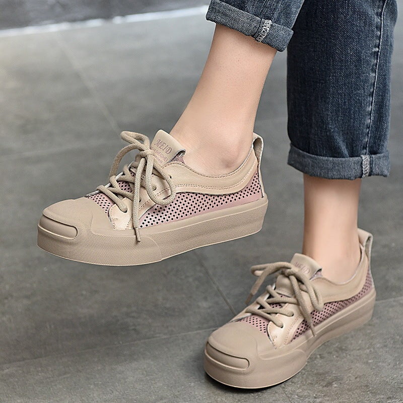 Flatform Low-top Sneakers Travel Perforated