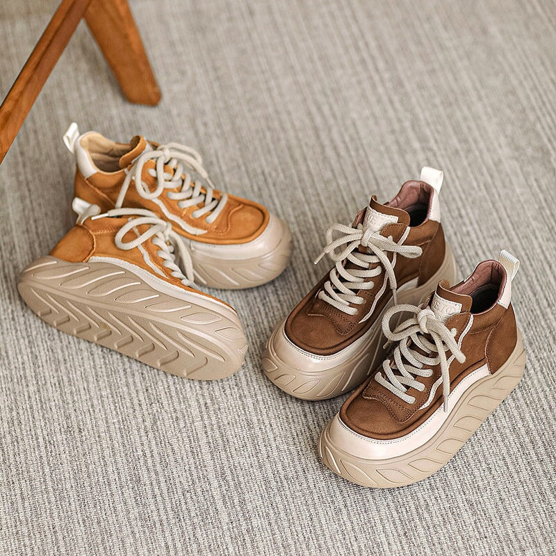 High-top Lace Up 45mm Platform Sneakers