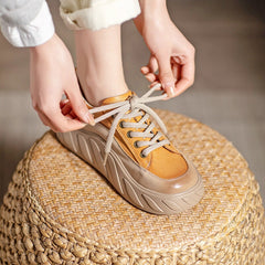 Genuine Low-top 40mm Platform Sneakers Lace Up